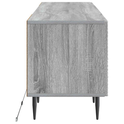 vidaXL LED TV Cabinet Grey Sonoma Engineered Wood