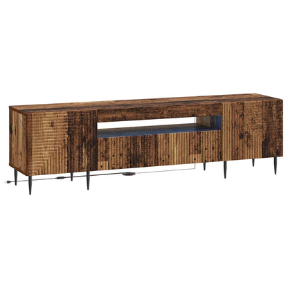 vidaXL LED TV Cabinet Old Wood Engineered Wood
