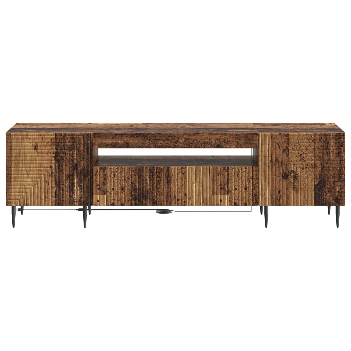 vidaXL LED TV Cabinet Old Wood Engineered Wood