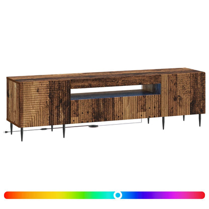 vidaXL LED TV Cabinet Old Wood Engineered Wood