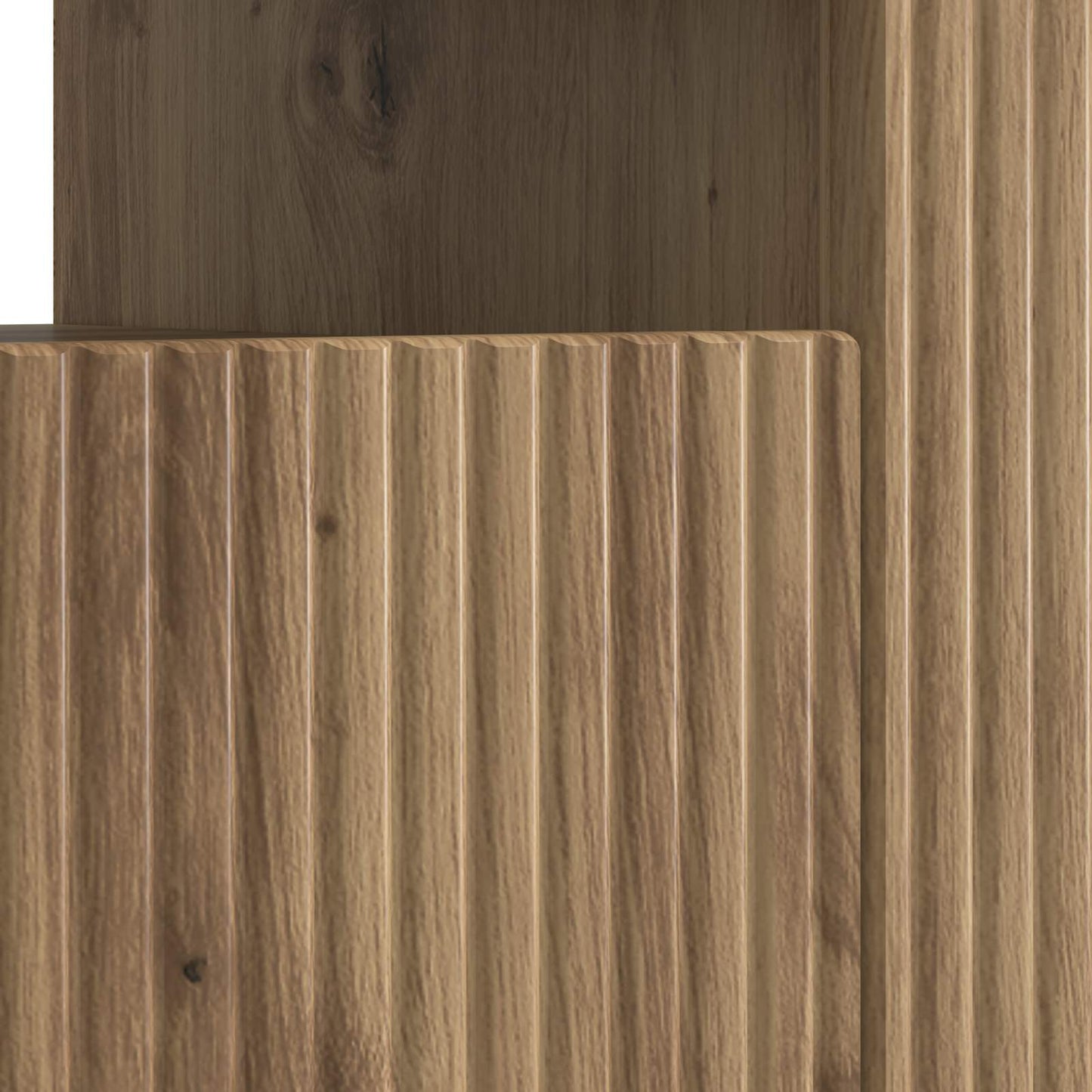 vidaXL LED TV Cabinet Artisan Oak Engineered Wood