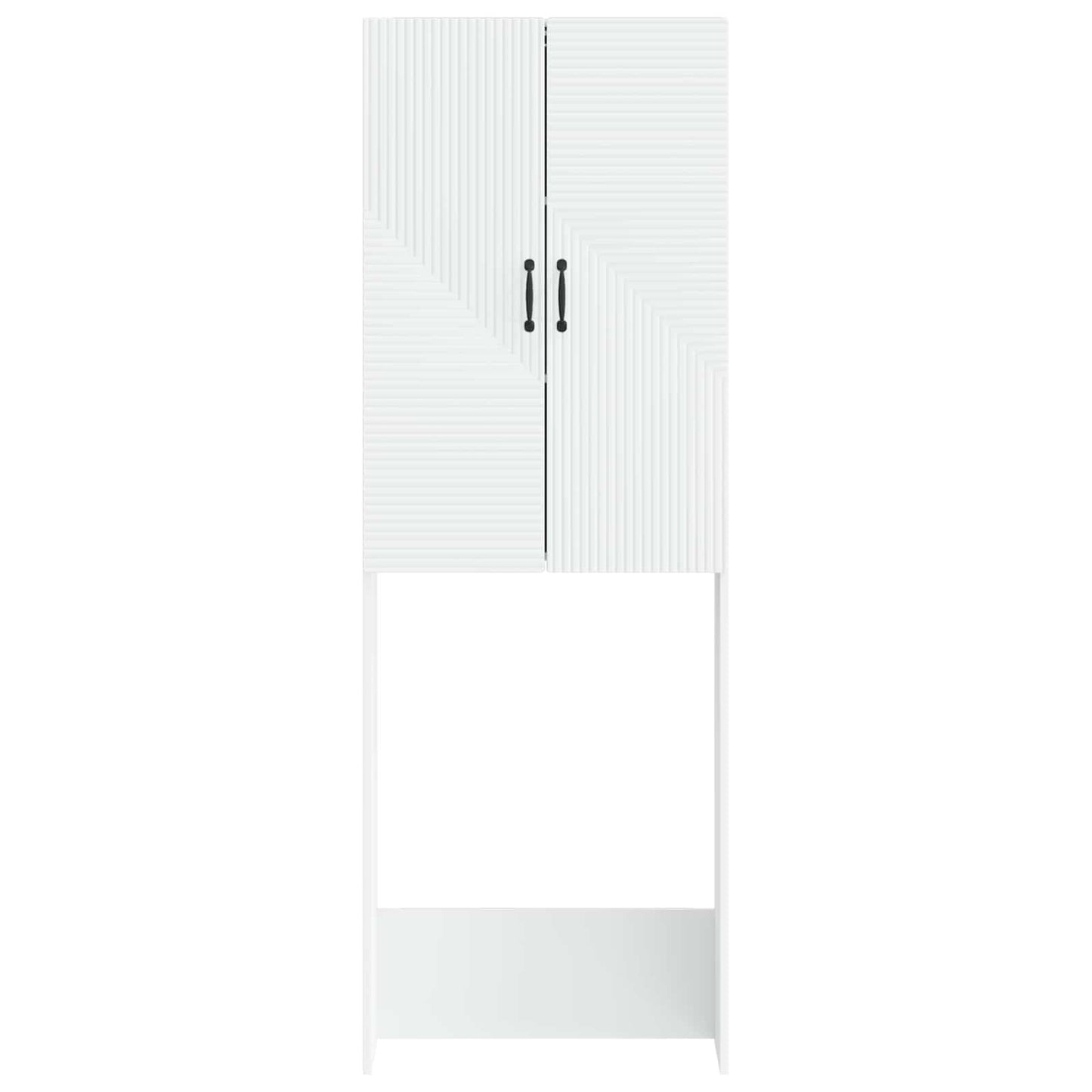 vidaXL Toilet Cabinet HAARLEM White 66 x 25.5 x 190 cm Engineered Wood