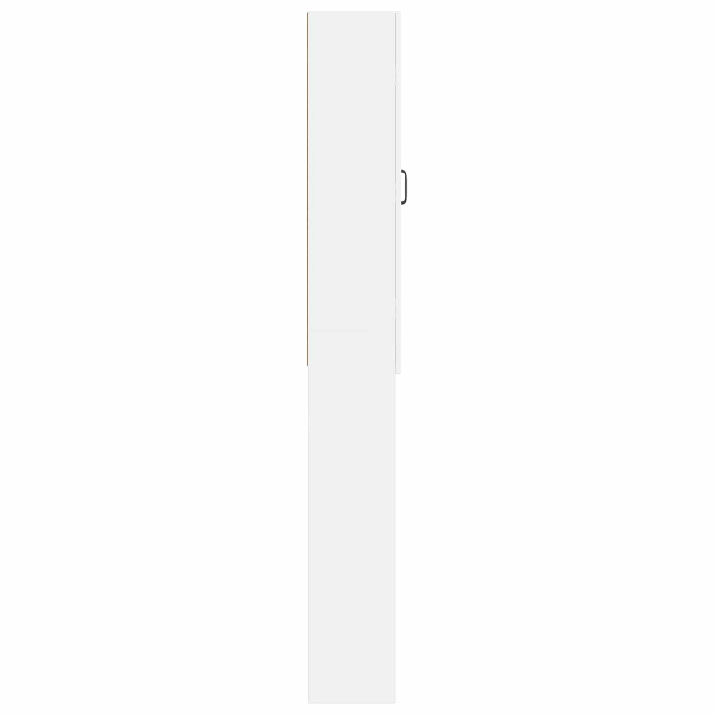 vidaXL Toilet Cabinet HAARLEM White 66 x 25.5 x 190 cm Engineered Wood