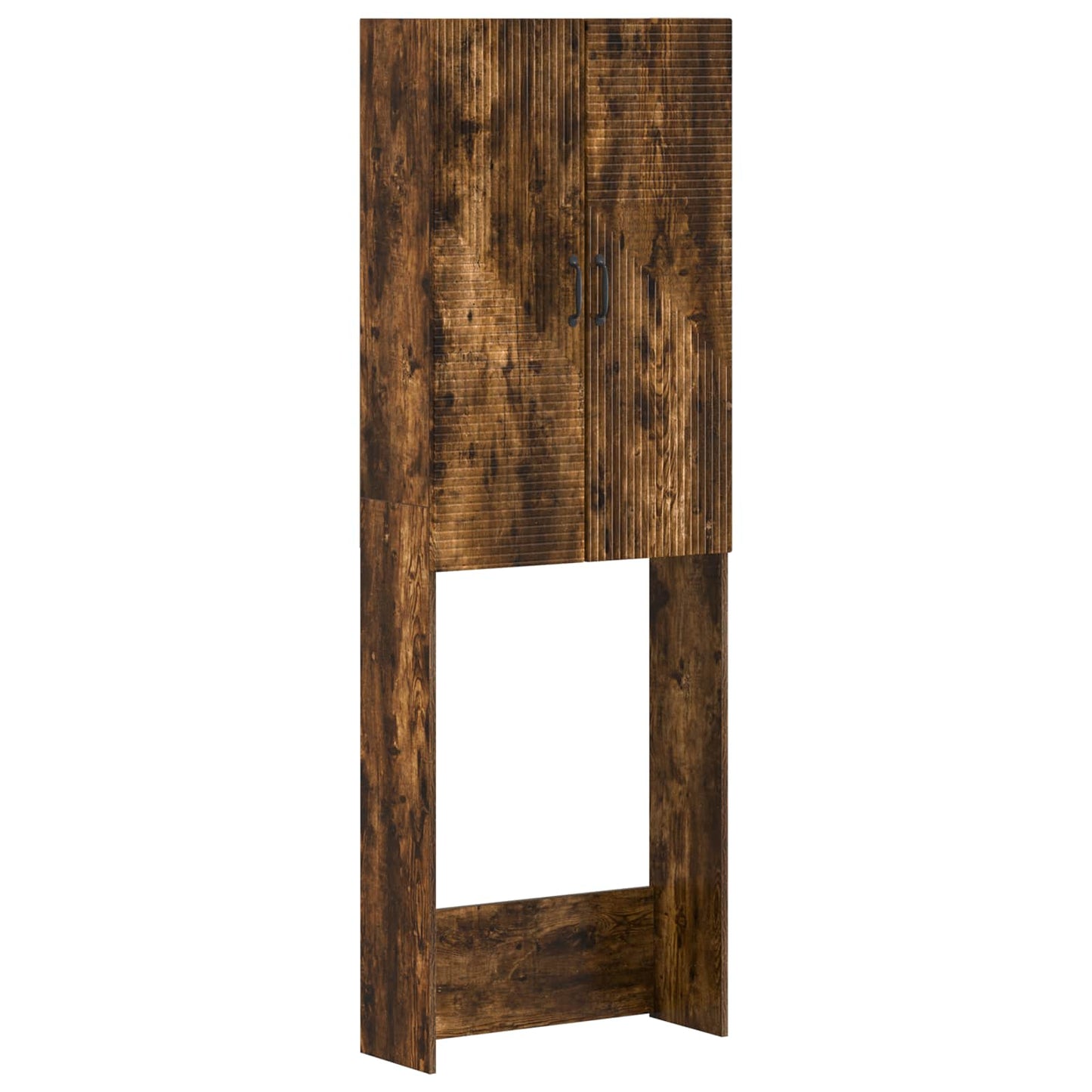 vidaXL Toilet Cabinet HAARLEM Smoked Oak 66 x 25.5 x 190 cm