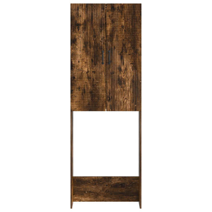 vidaXL Toilet Cabinet HAARLEM Smoked Oak 66 x 25.5 x 190 cm