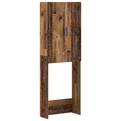 vidaXL Toilet Cabinet HAARLEM Old Wood 66 x 25.5 x 190 cm