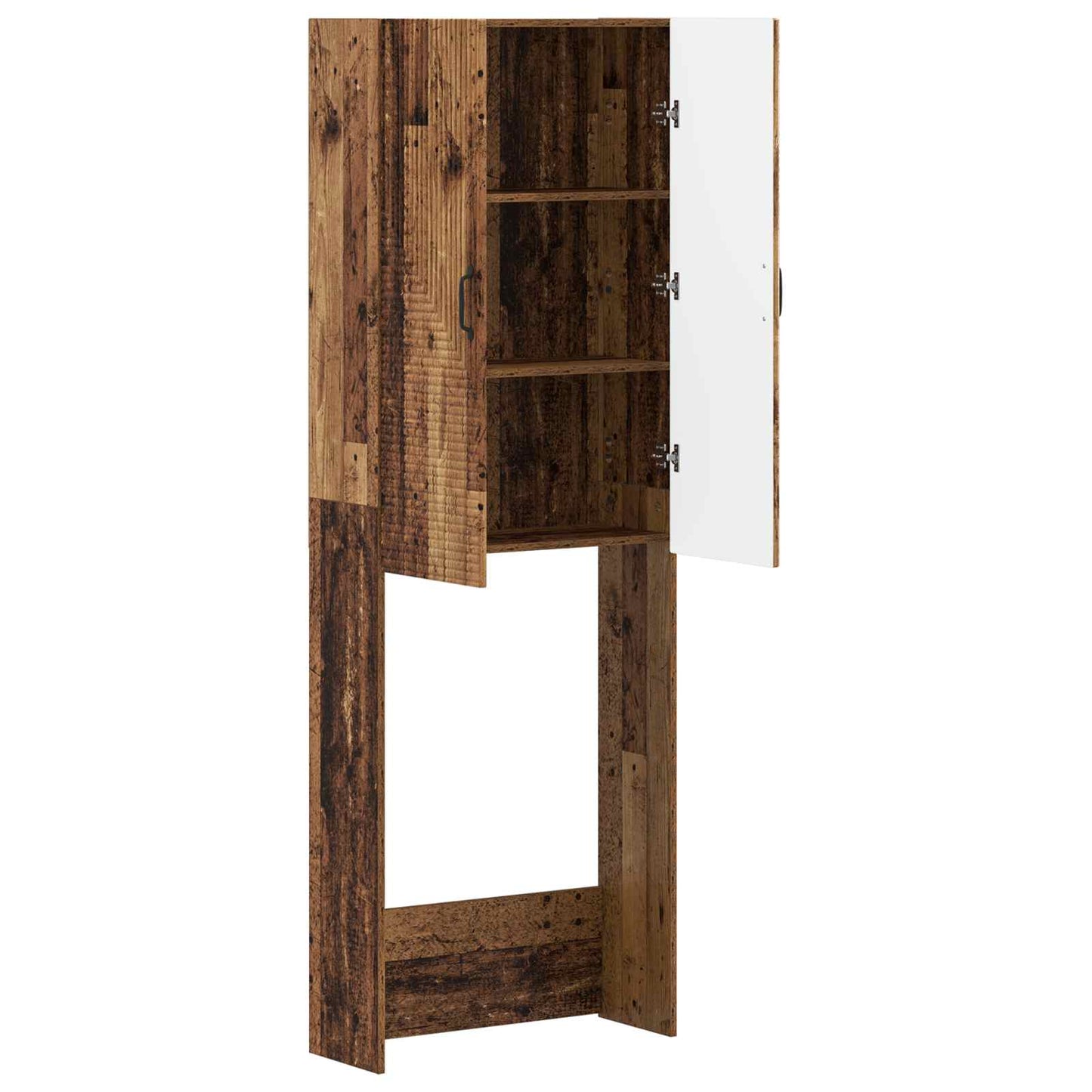 vidaXL Toilet Cabinet HAARLEM Old Wood 66 x 25.5 x 190 cm