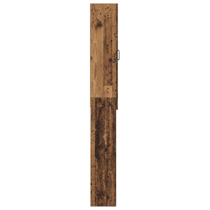 vidaXL Toilet Cabinet HAARLEM Old Wood 66 x 25.5 x 190 cm