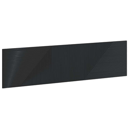 vidaXL Wall-Mounted Headboard HAARLEM Black Engineered Wood