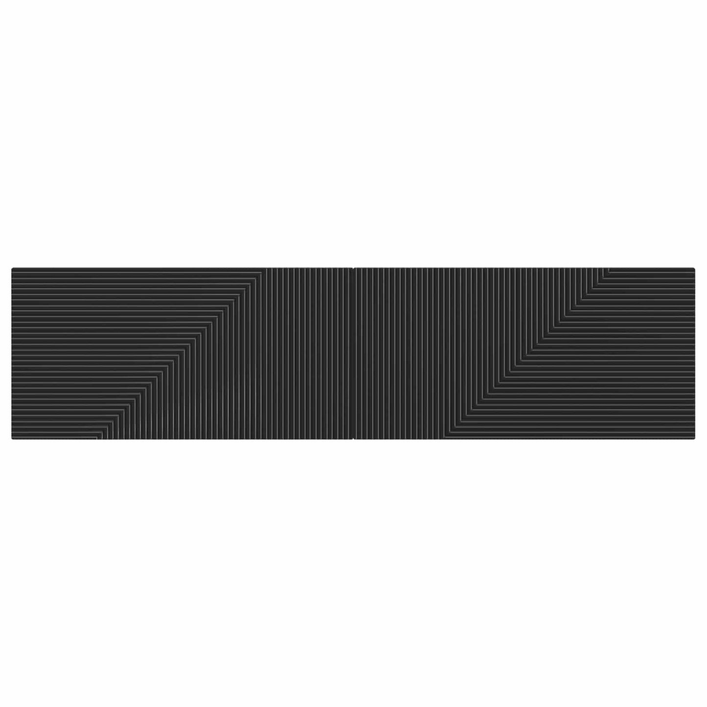 vidaXL Wall-Mounted Headboard HAARLEM Black Engineered Wood