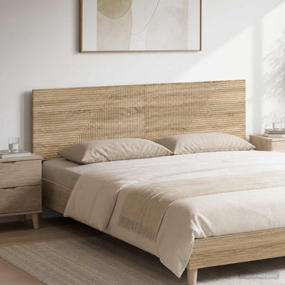 vidaXL Wall-Mounted Headboard HAARLEM Sonoma Oak Engineered Wood