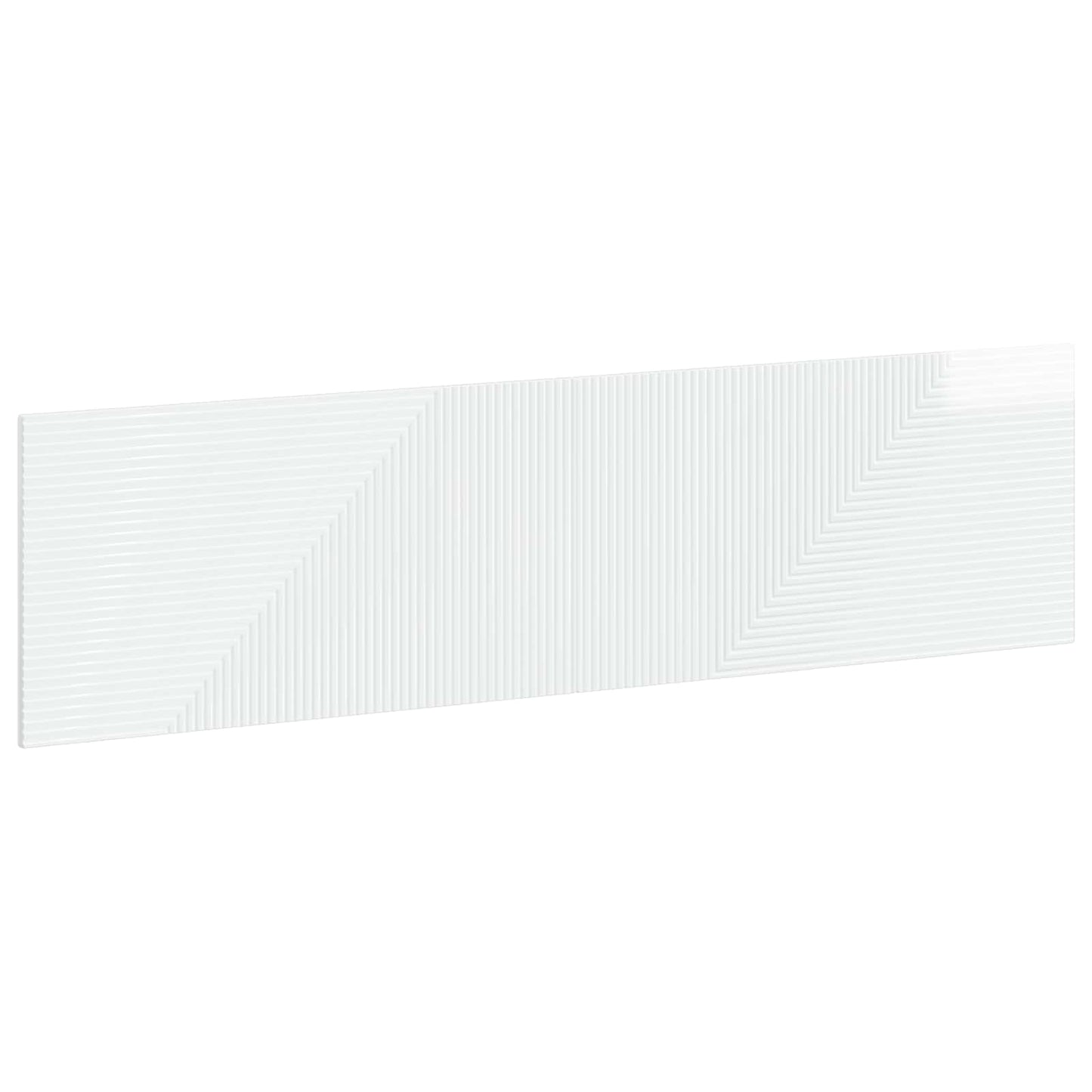 vidaXL Wall-Mounted Headboard HAARLEM High Gloss White Engineered Wood