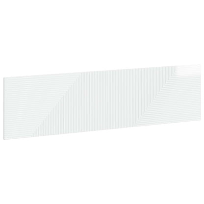 vidaXL Wall-Mounted Headboard HAARLEM High Gloss White Engineered Wood