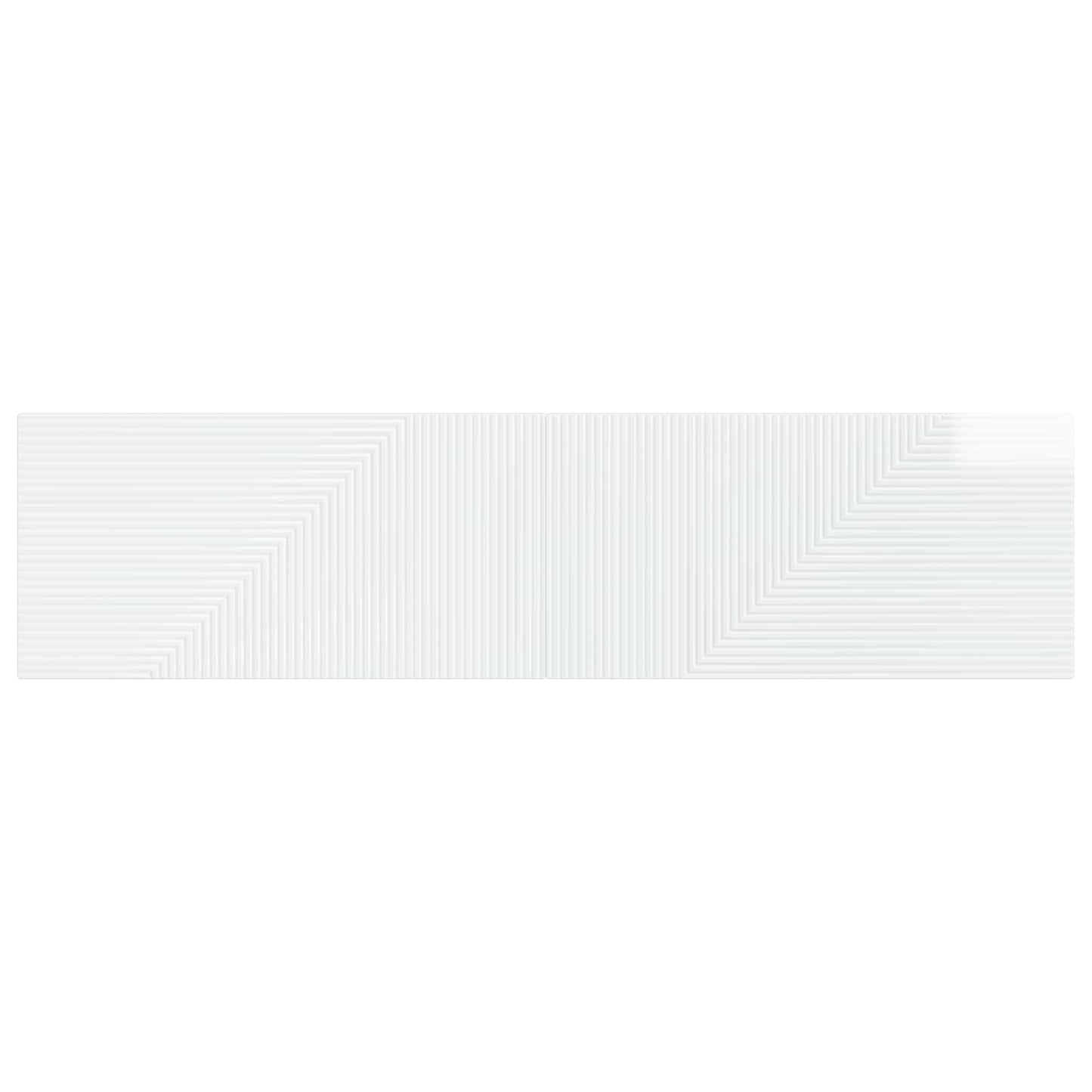 vidaXL Wall-Mounted Headboard HAARLEM High Gloss White Engineered Wood