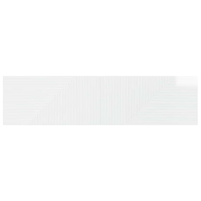 vidaXL Wall-Mounted Headboard HAARLEM High Gloss White Engineered Wood