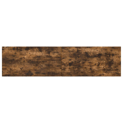 vidaXL Wall-Mounted Headboard HAARLEM Smoked Oak Engineered Wood