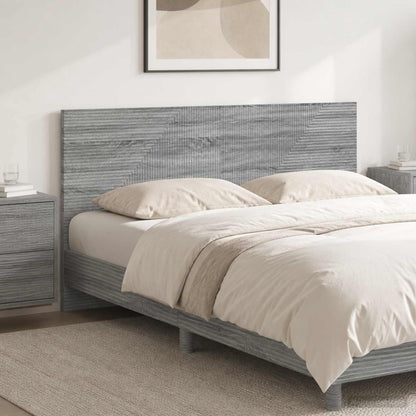 vidaXL Wall-Mounted Headboard HAARLEM Grey Sonoma Engineered Wood