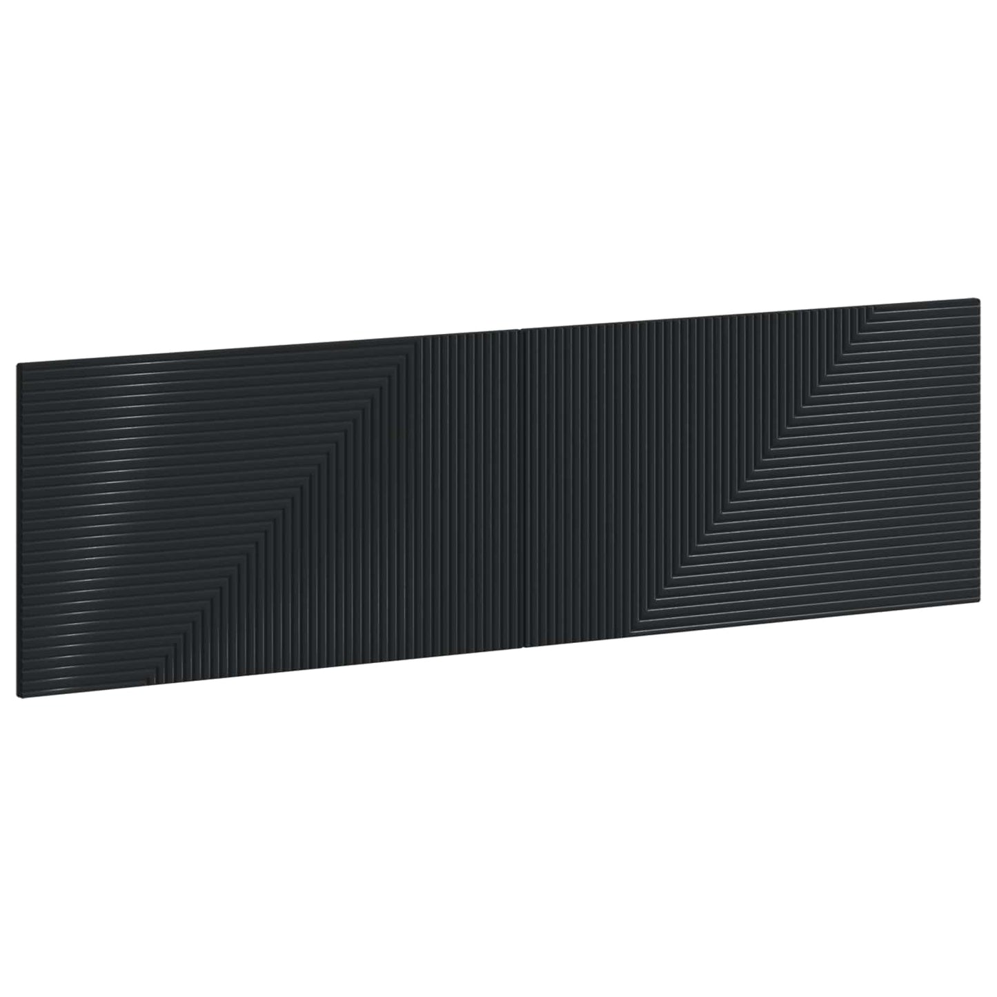 vidaXL Wall-Mounted Headboard HAARLEM Black Engineered Wood