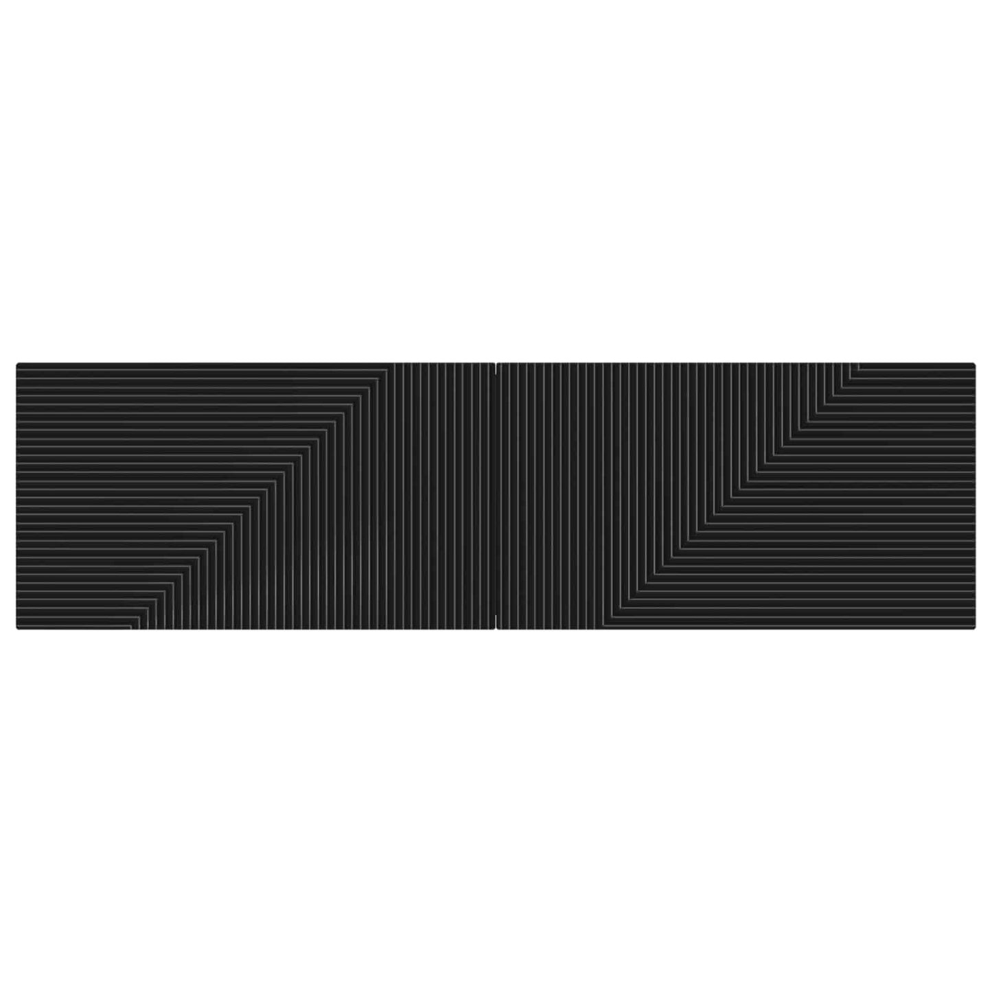 vidaXL Wall-Mounted Headboard HAARLEM Black Engineered Wood