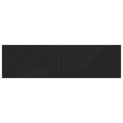 vidaXL Wall-Mounted Headboard HAARLEM Black Engineered Wood