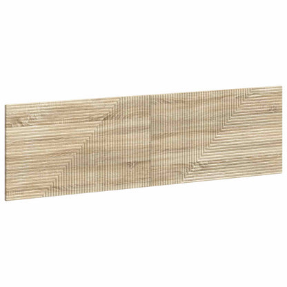 vidaXL Wall-Mounted Headboard HAARLEM Sonoma Oak Engineered Wood