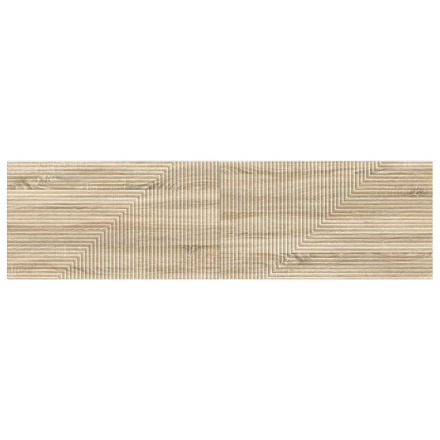 vidaXL Wall-Mounted Headboard HAARLEM Sonoma Oak Engineered Wood