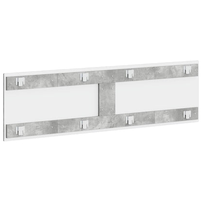vidaXL Wall-Mounted Headboard HAARLEM Concrete Grey Engineered Wood