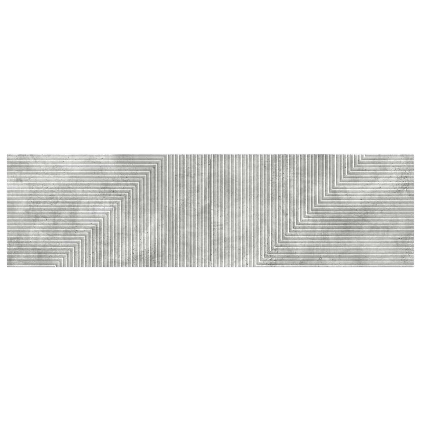 vidaXL Wall-Mounted Headboard HAARLEM Concrete Grey Engineered Wood
