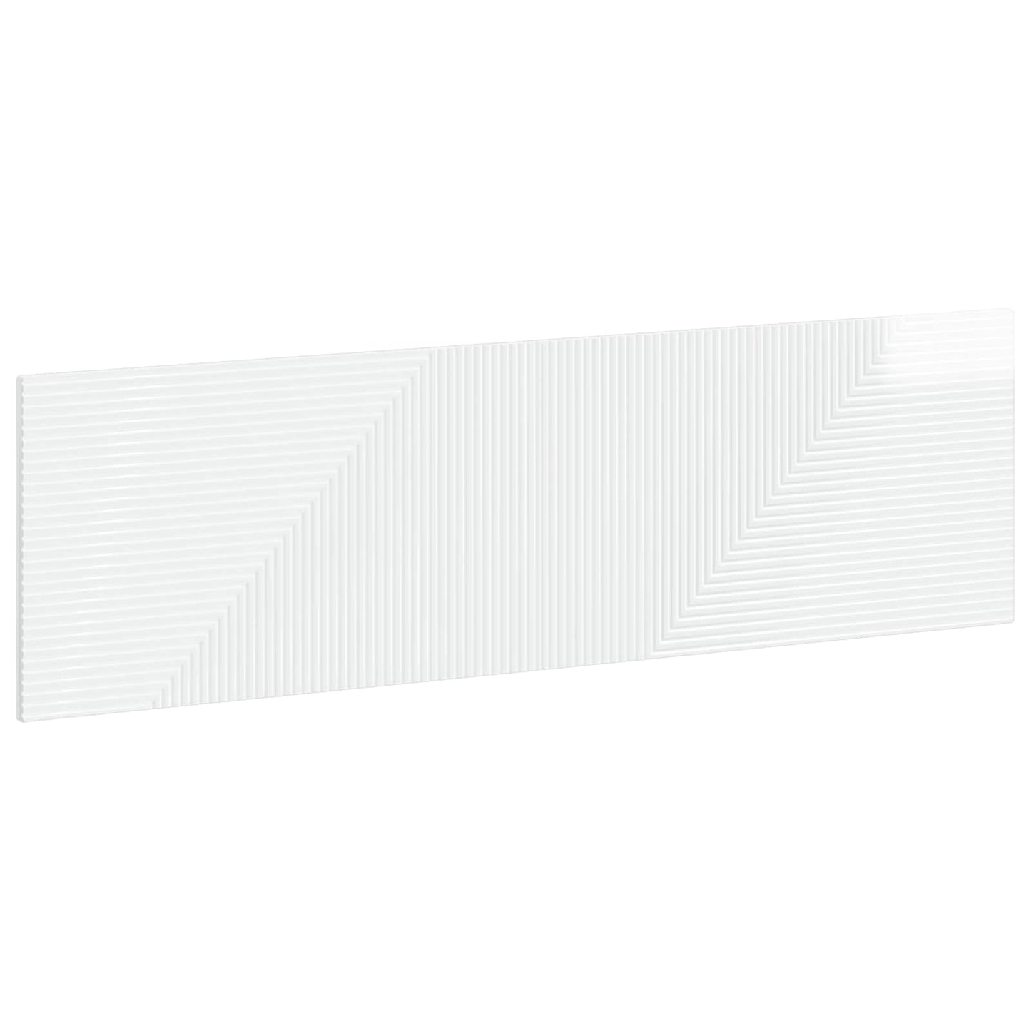 vidaXL Wall-Mounted Headboard HAARLEM High Gloss White Engineered Wood