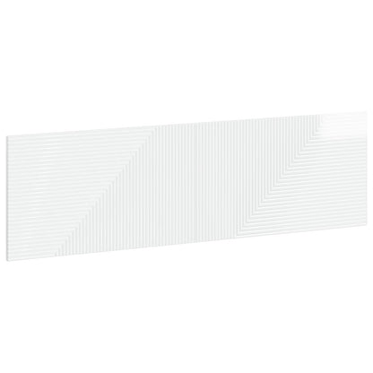 vidaXL Wall-Mounted Headboard HAARLEM High Gloss White Engineered Wood