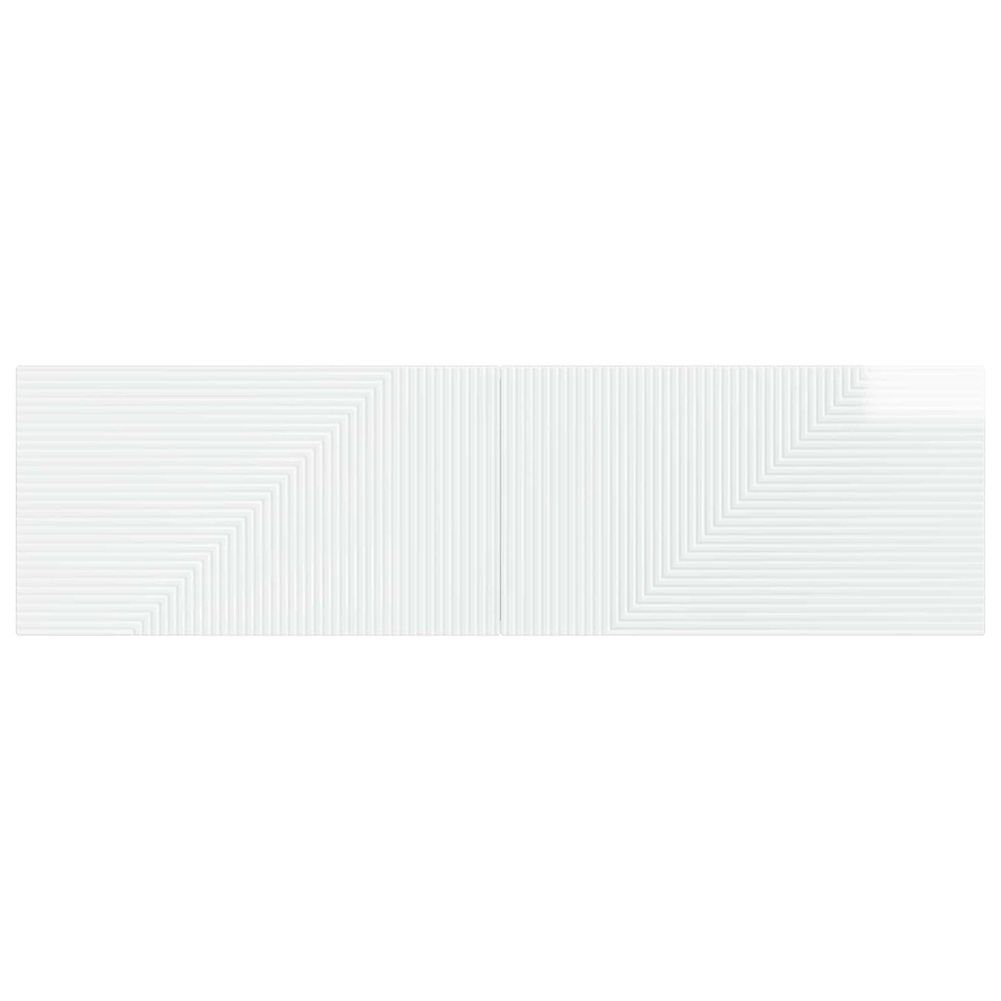 vidaXL Wall-Mounted Headboard HAARLEM High Gloss White Engineered Wood