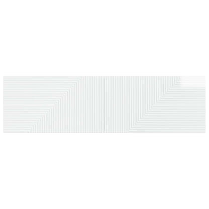 vidaXL Wall-Mounted Headboard HAARLEM High Gloss White Engineered Wood