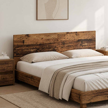 vidaXL Wall-Mounted Headboard HAARLEM Old Wood Engineered Wood