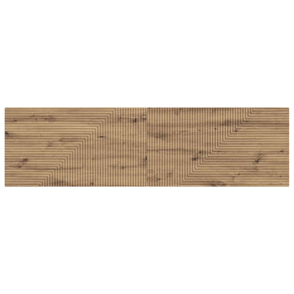 vidaXL Wall-Mounted Headboard HAARLEM Artisan Oak Engineered Wood