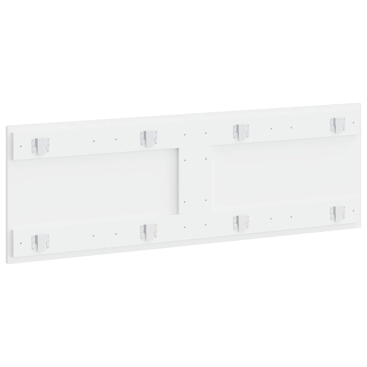 vidaXL Wall-Mounted Headboard HAARLEM White Engineered Wood