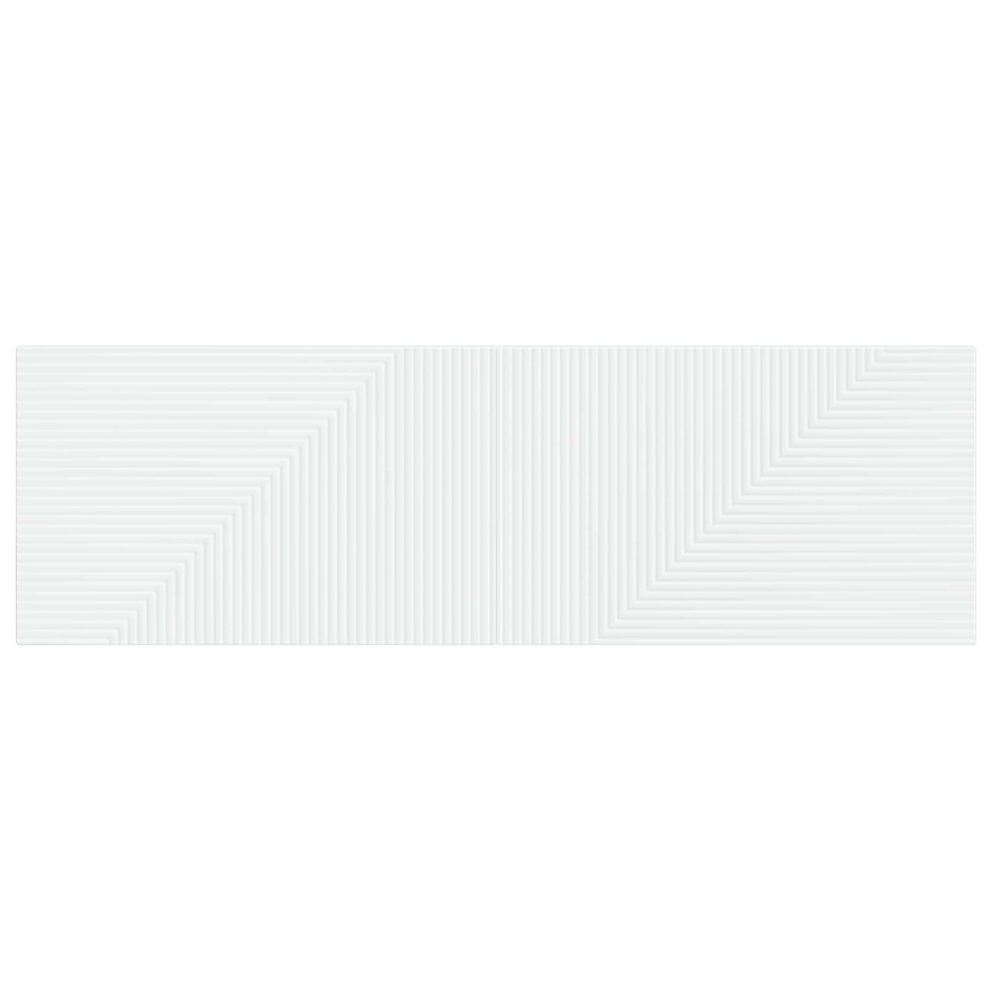 vidaXL Wall-Mounted Headboard HAARLEM White Engineered Wood