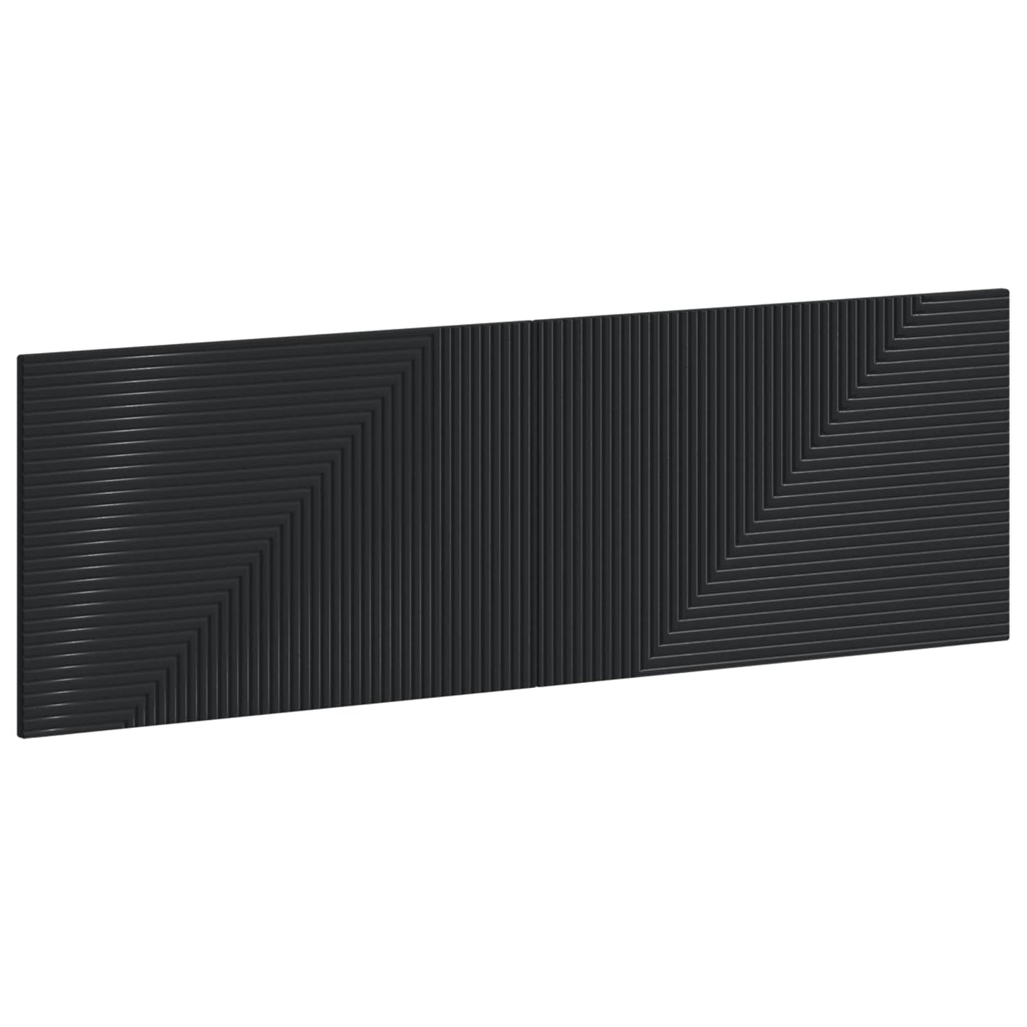 vidaXL Wall-Mounted Headboard HAARLEM Black Engineered Wood