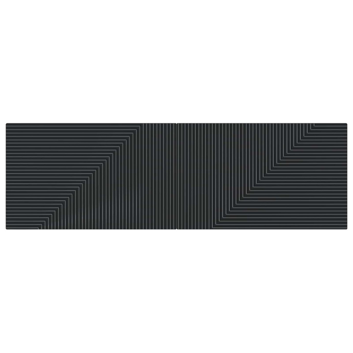 vidaXL Wall-Mounted Headboard HAARLEM Black Engineered Wood