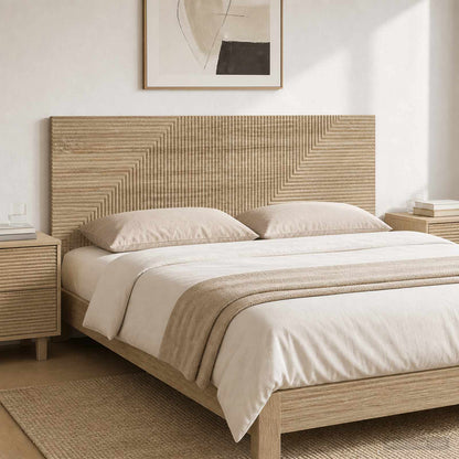 vidaXL Wall-Mounted Headboard HAARLEM Sonoma Oak Engineered Wood