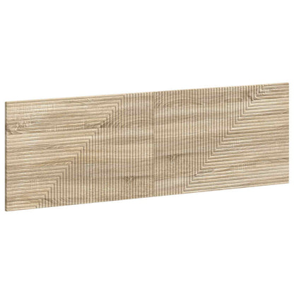 vidaXL Wall-Mounted Headboard HAARLEM Sonoma Oak Engineered Wood