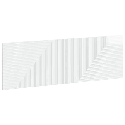 vidaXL Wall-Mounted Headboard HAARLEM High Gloss White Engineered Wood