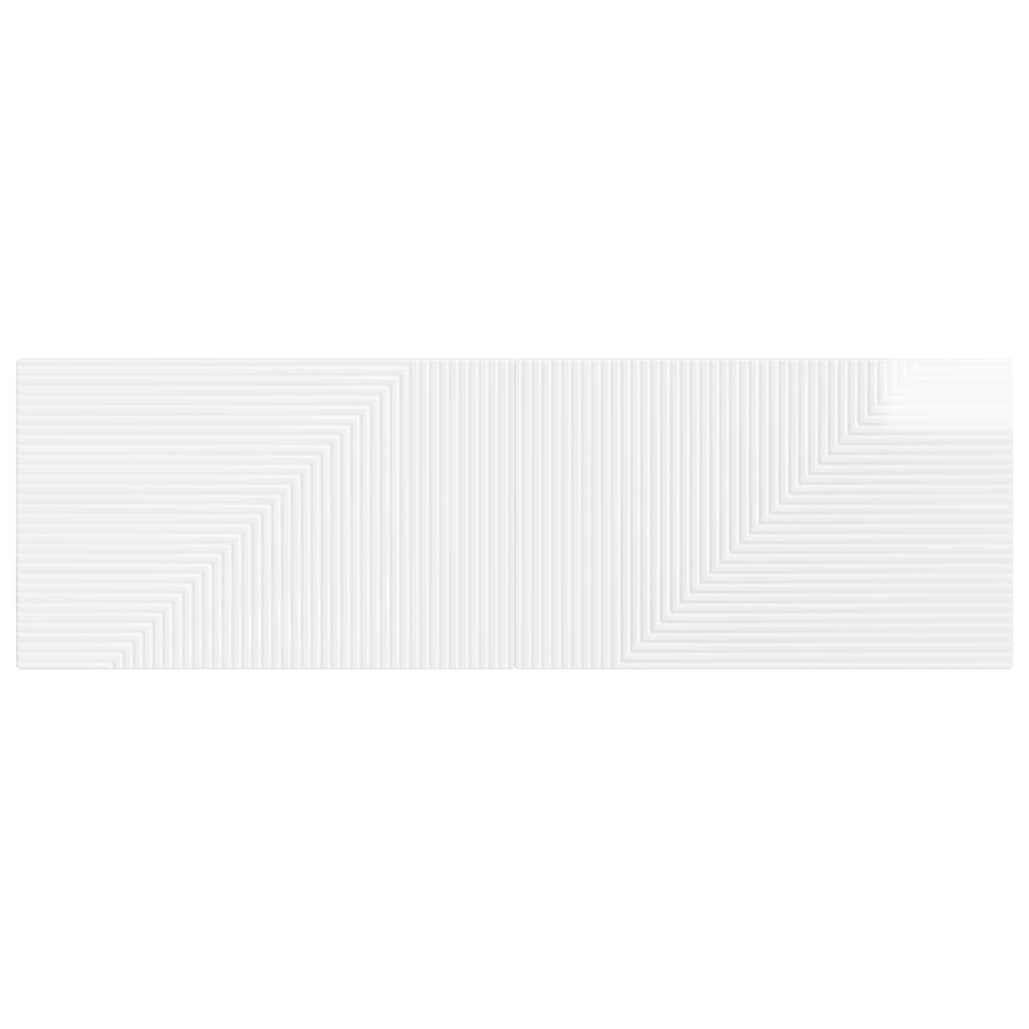 vidaXL Wall-Mounted Headboard HAARLEM High Gloss White Engineered Wood