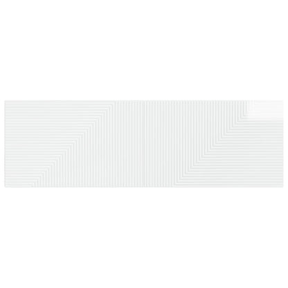 vidaXL Wall-Mounted Headboard HAARLEM High Gloss White Engineered Wood