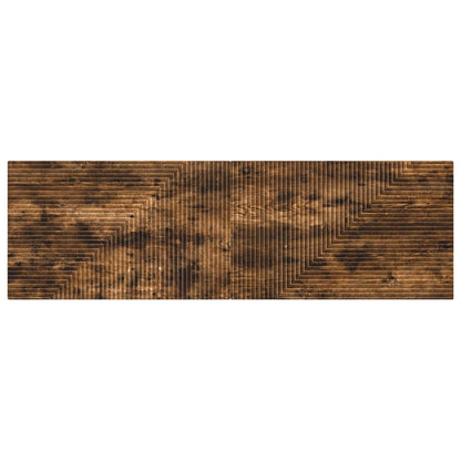 vidaXL Wall-Mounted Headboard HAARLEM Smoked Oak Engineered Wood