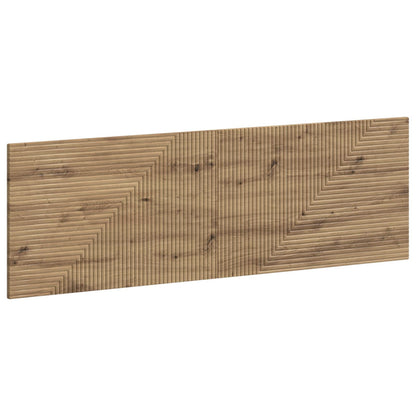 vidaXL Wall-Mounted Headboard HAARLEM Artisan Oak Engineered Wood