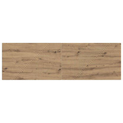 vidaXL Wall-Mounted Headboard HAARLEM Artisan Oak Engineered Wood
