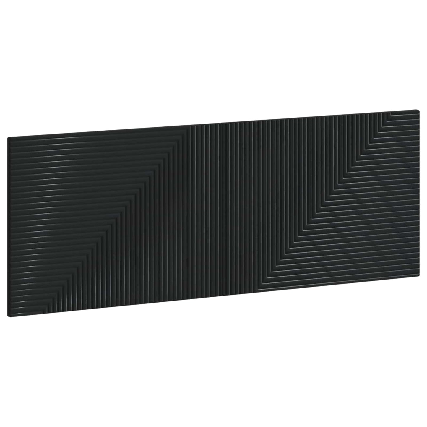 vidaXL Wall-Mounted Headboard HAARLEM Black Engineered Wood