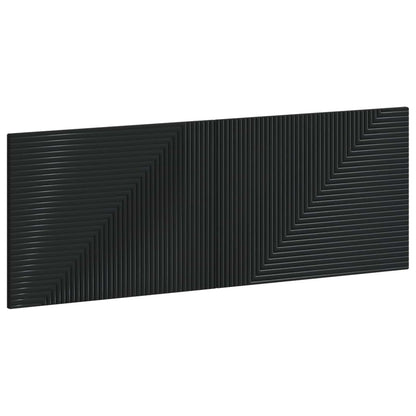 vidaXL Wall-Mounted Headboard HAARLEM Black Engineered Wood