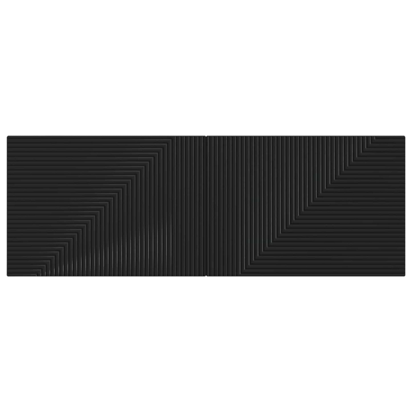 vidaXL Wall-Mounted Headboard HAARLEM Black Engineered Wood