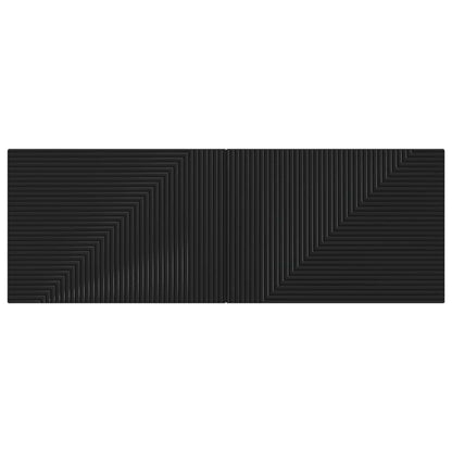 vidaXL Wall-Mounted Headboard HAARLEM Black Engineered Wood